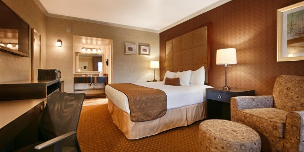 Interior of Best Western Hotel Room